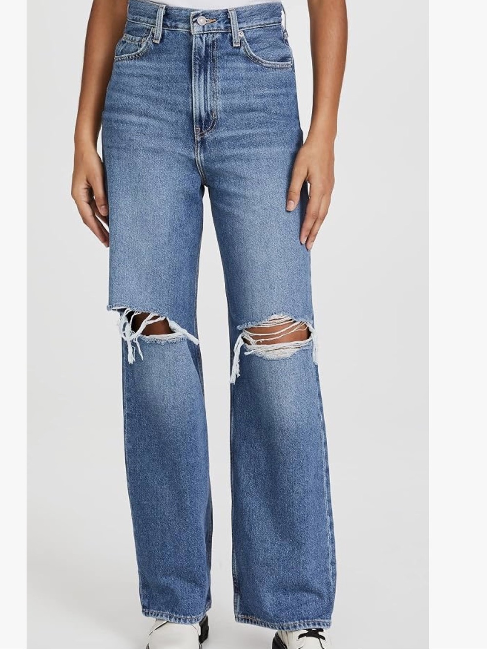 Levi High Loose Distressed Jean 30